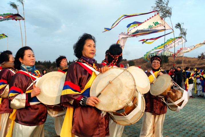 people marching in a spring parade