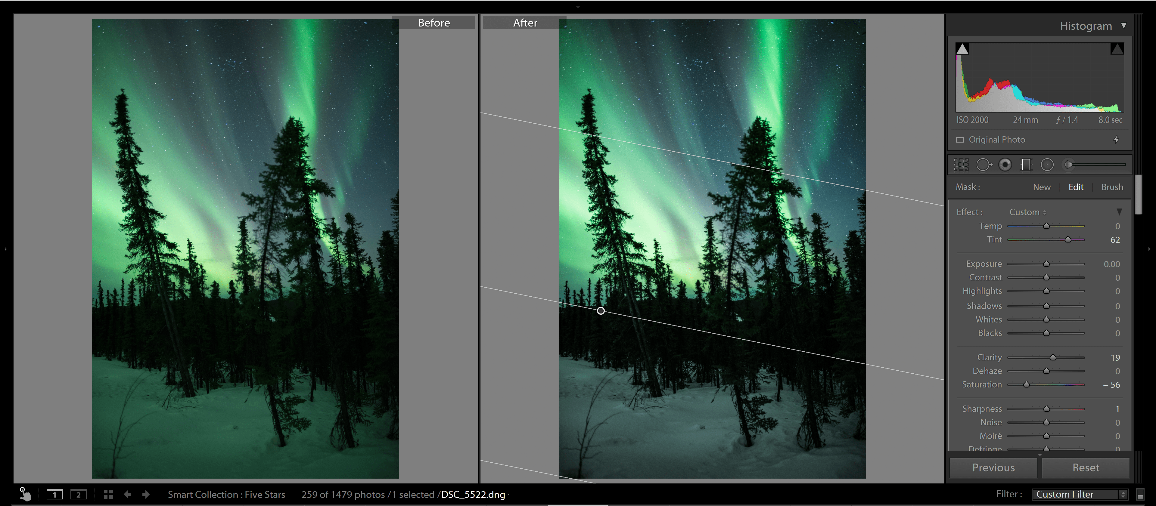 » Eye 4 Photography How to edit the aurora in Lightroom