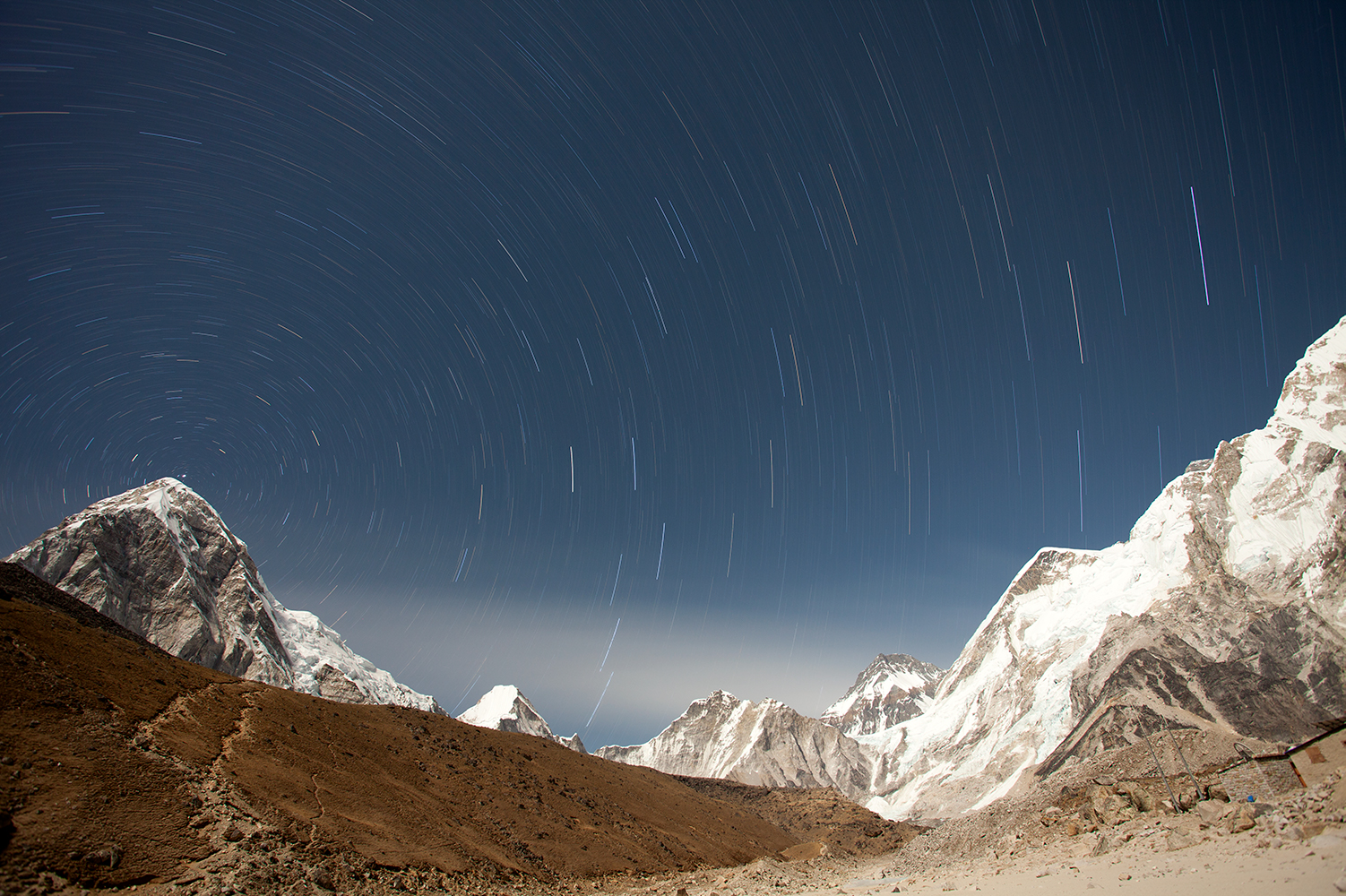 astrophotography with star trails