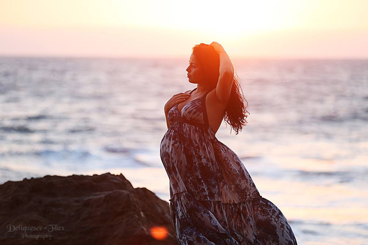 golden hour portrait woman on a beach