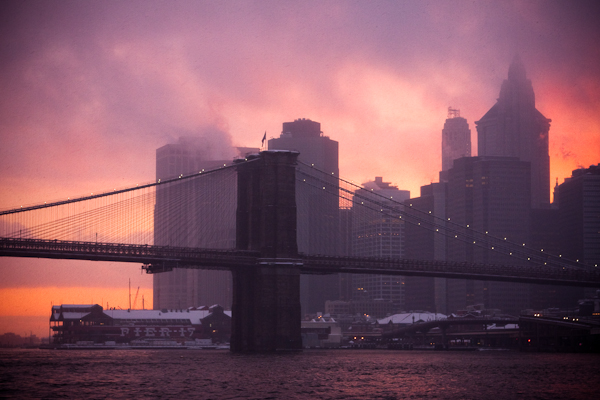 » Eye 4 Photography Brooklyn Bridge at Sunset, During Snowstorm
