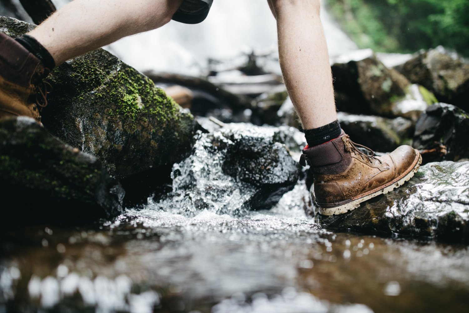 » Eye 4 Photography person walking across a stream with hiking boots questions to ask every photographer