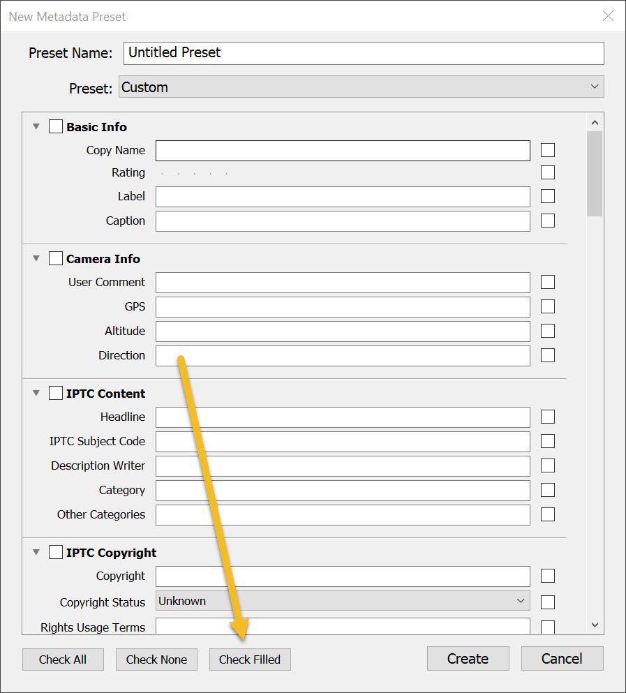 » Eye 4 Photography creating your metadata preset