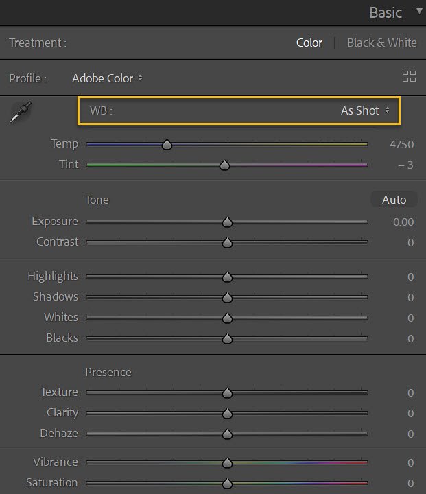 » Eye 4 Photography adjusting the White balance