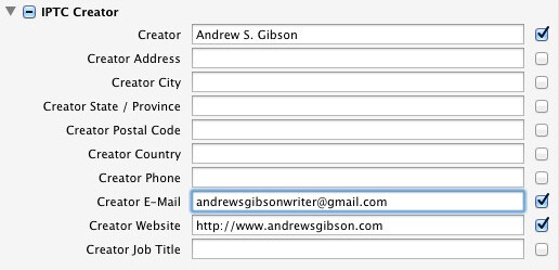 » Eye 4 Photography adding personal information